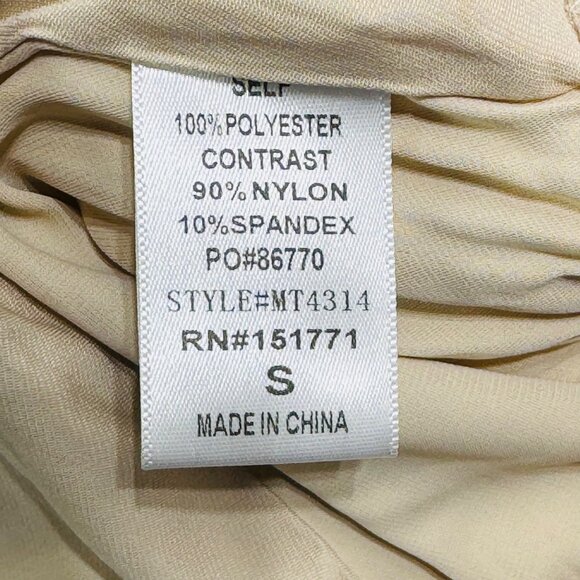 Le Lis Collection Bodysuit Women's Size S Beige Halter Top - Picture 5 of 8